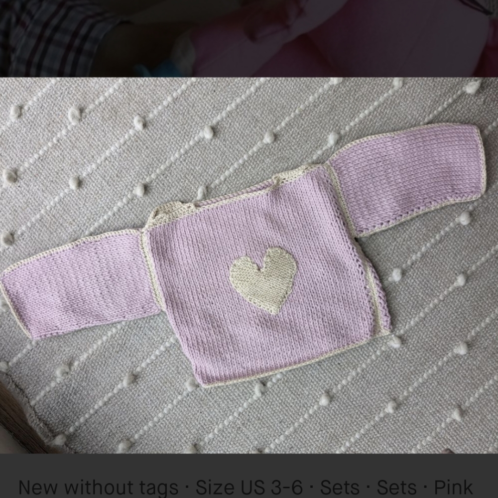 SZ 3-6 months hand knit sweater